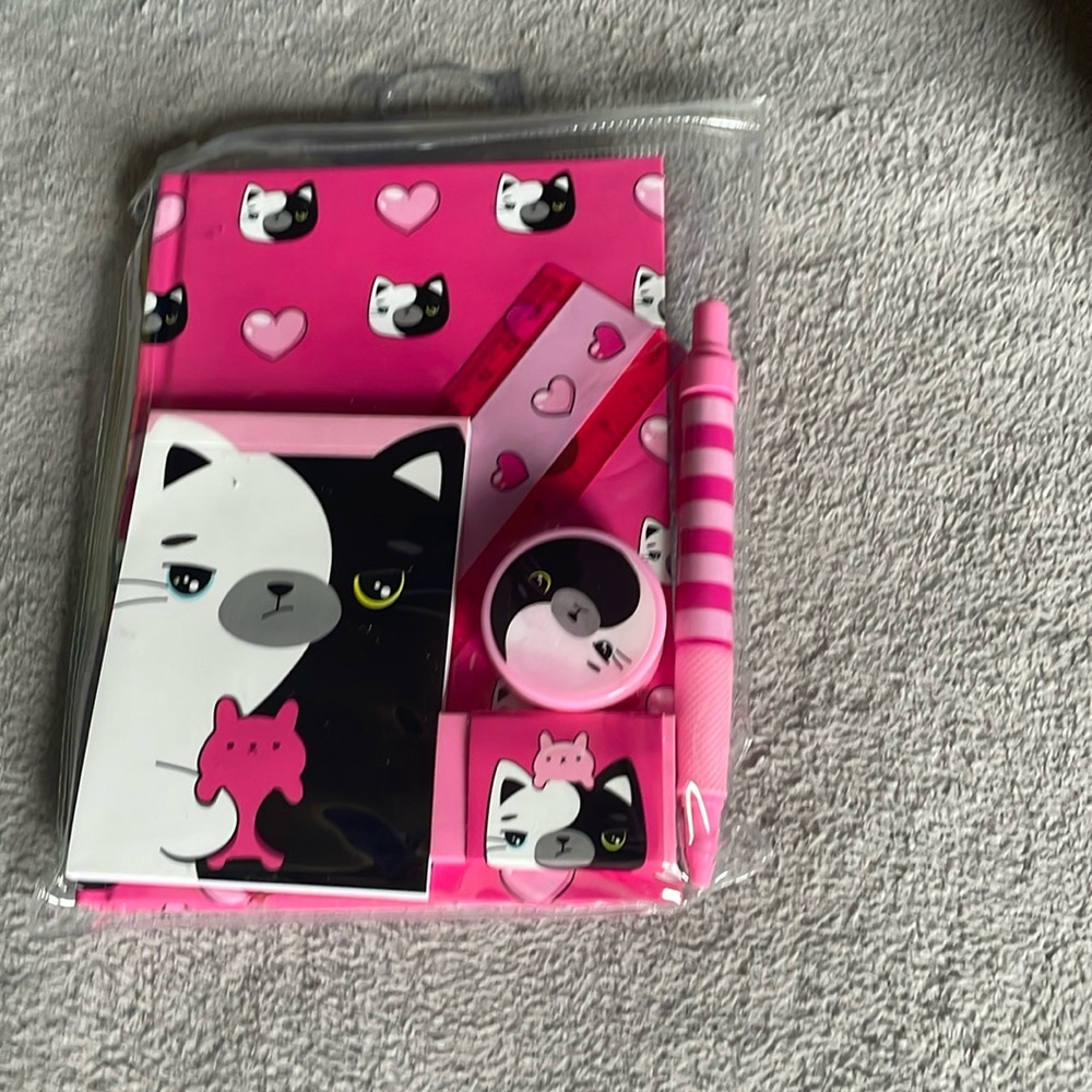 Note book with accessories